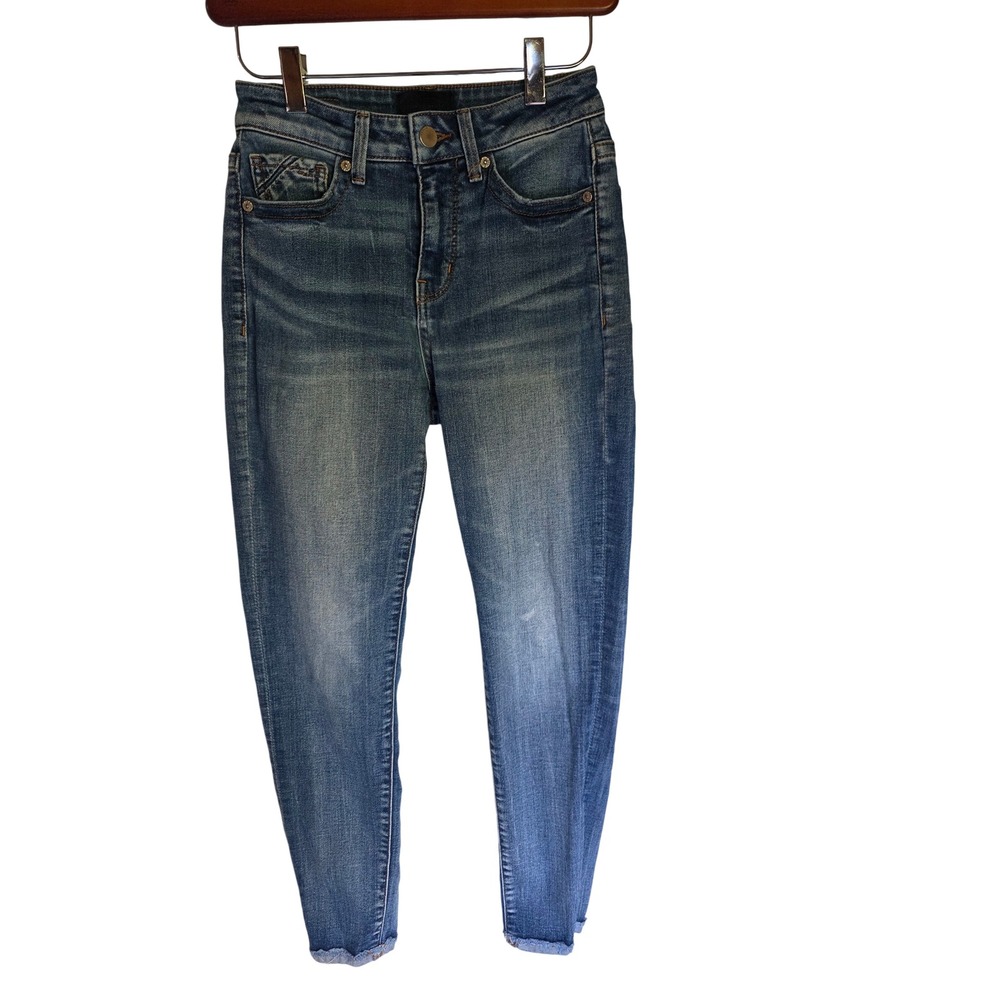 Buckle Black Fit No. 53 High Rise Ankle Skinny Jeans Medium Wash Blue Size 24